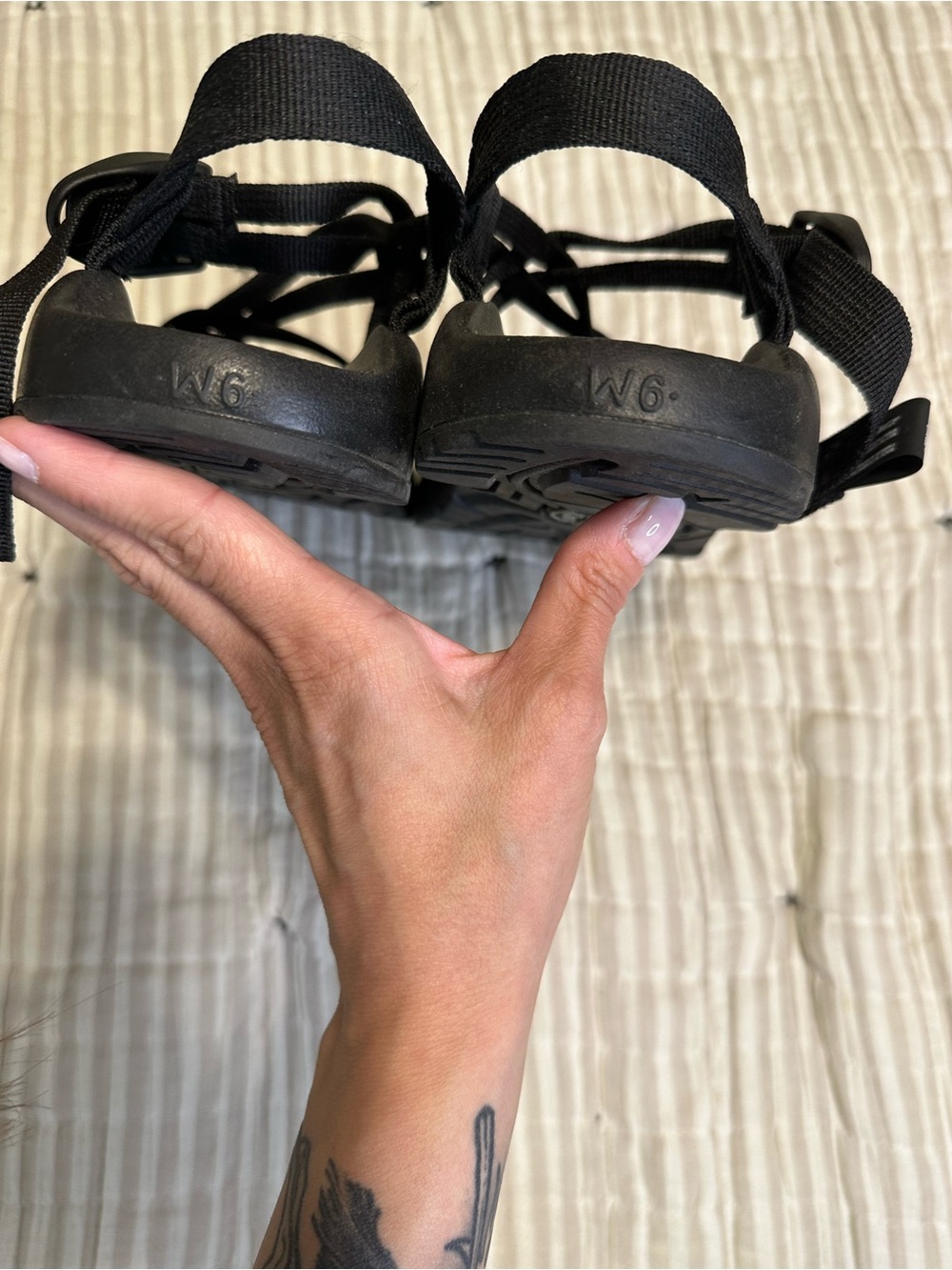 Chaco Women's Black Strappy Outdoor Sandals - Picture 3 of 5